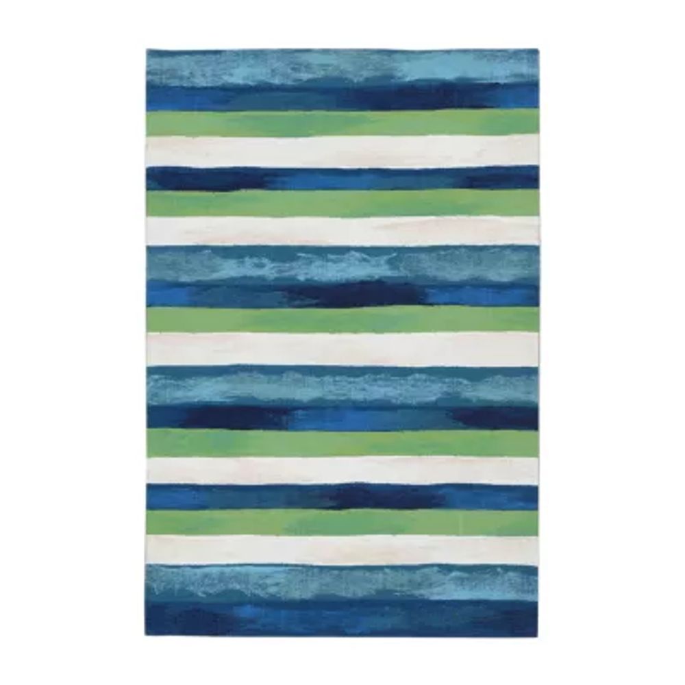Liora Manne Visions II Painted Stripes Indoor/Outdoor Area Rug