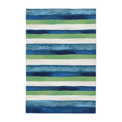 Liora Manne Visions II Painted Stripes Indoor/Outdoor Area Rug