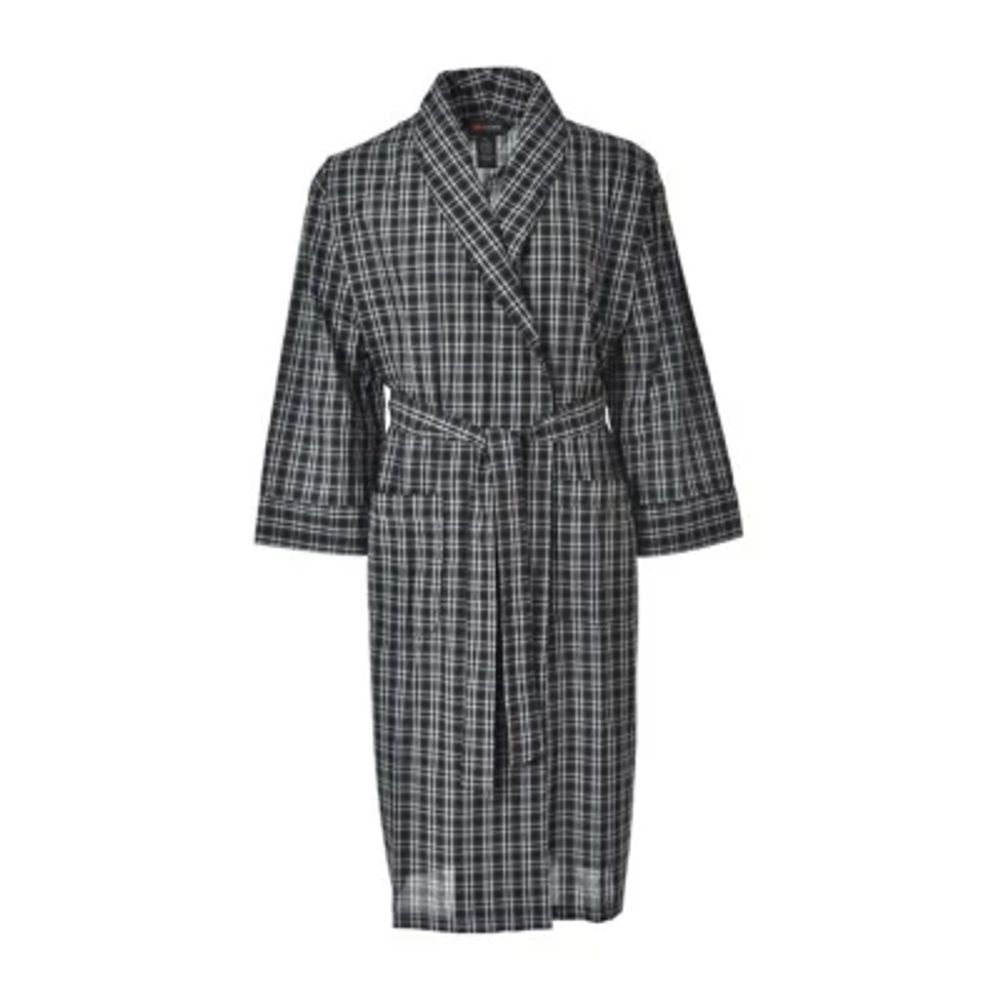 Hanes Mens Long Sleeve Mid Length Robe