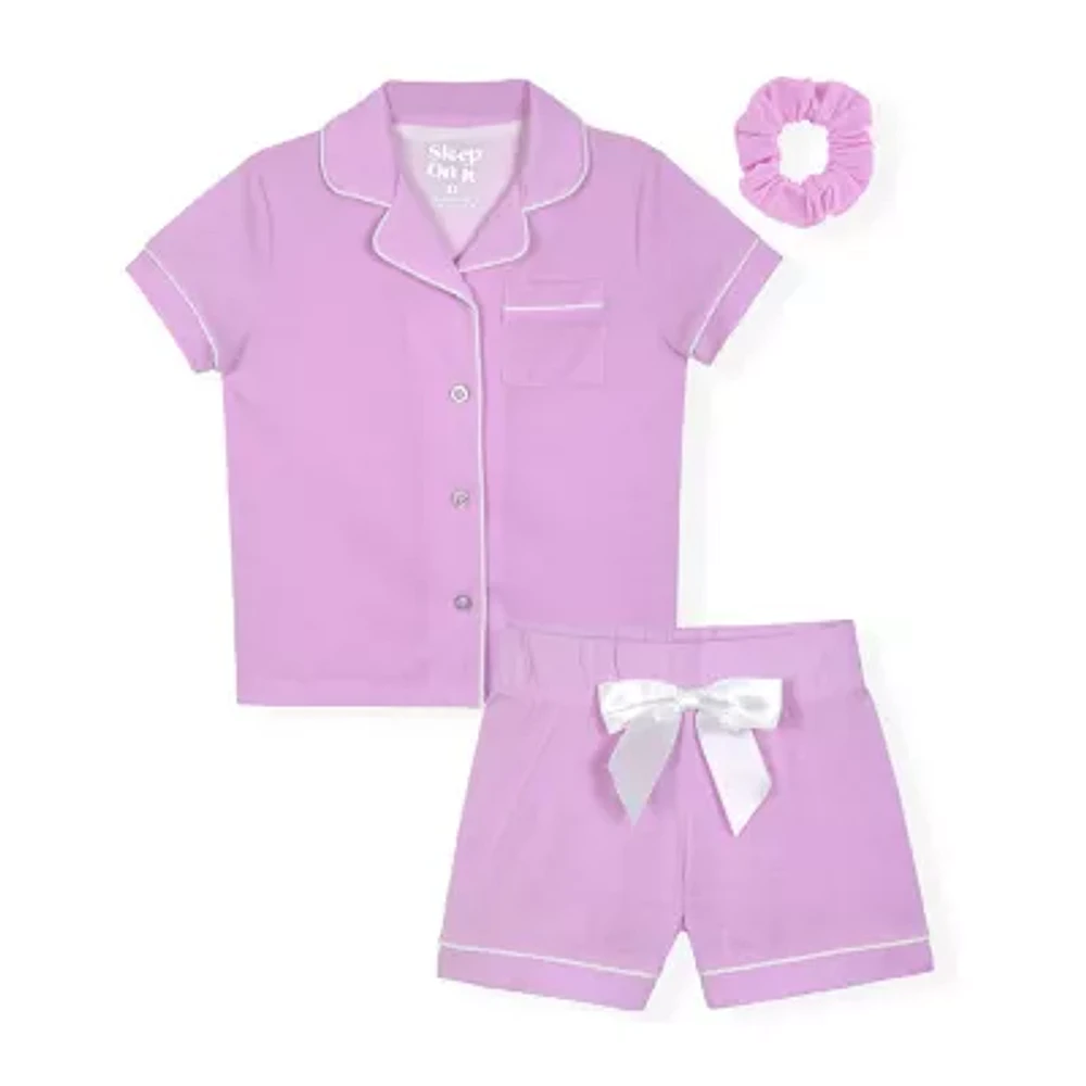 Sleep On It Toddler Girls Short Sleeve 2-pc. Pajama Sets