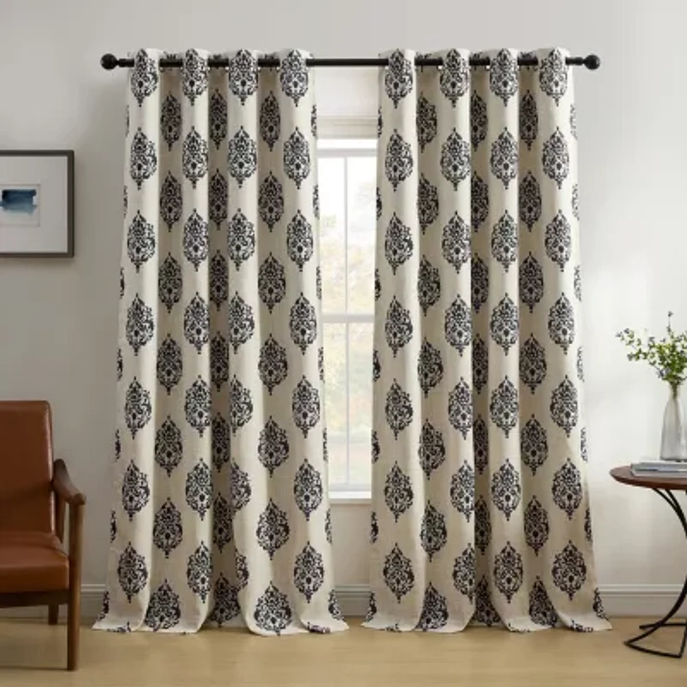 Elrene Home Fashions Navara Grommet Top Blackout Single Curtain Panel