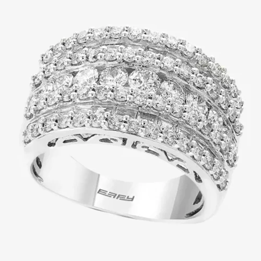 Effy Womens 2 CT. T.W. Natural White Diamond 14K Gold Band