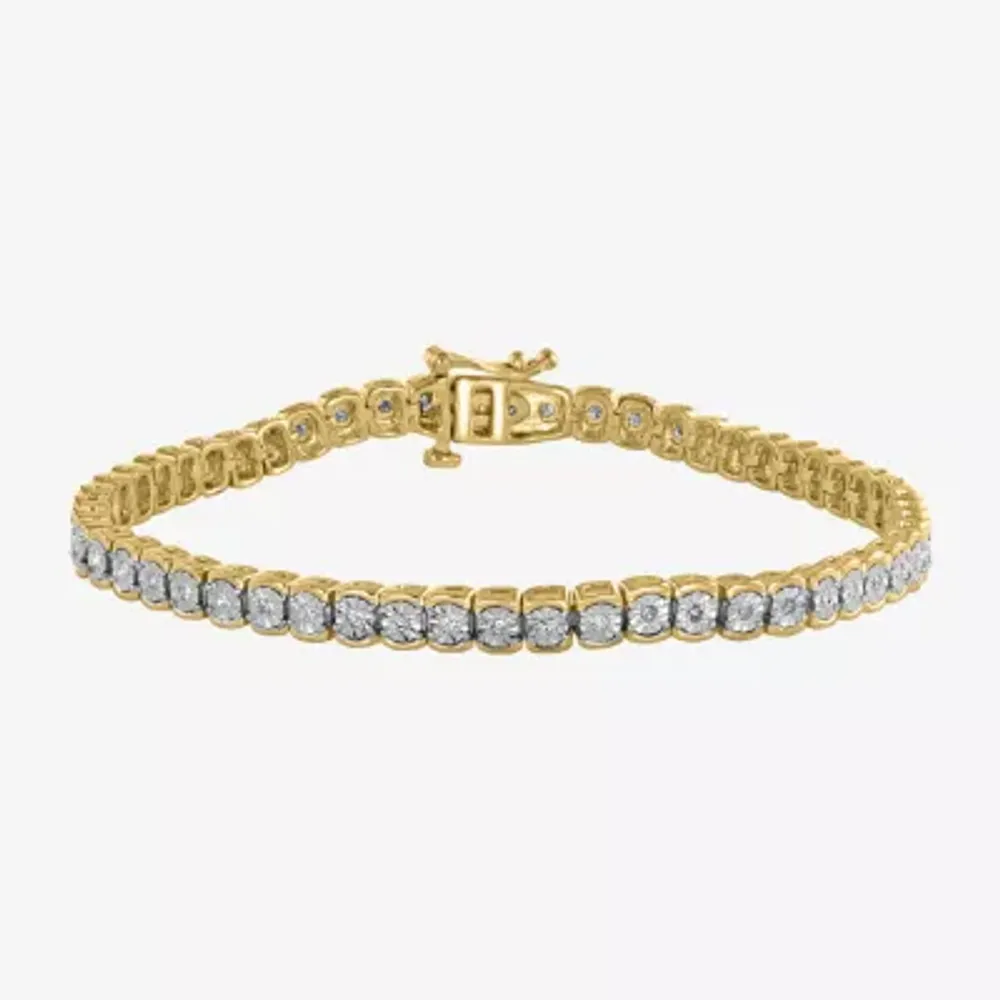 Effy Womens 1/2 CT. T.W. Natural Diamond Sterling Silver 7 Inch Tennis Bracelet