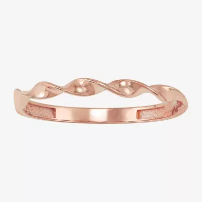 Womens 10K Rose Gold Band