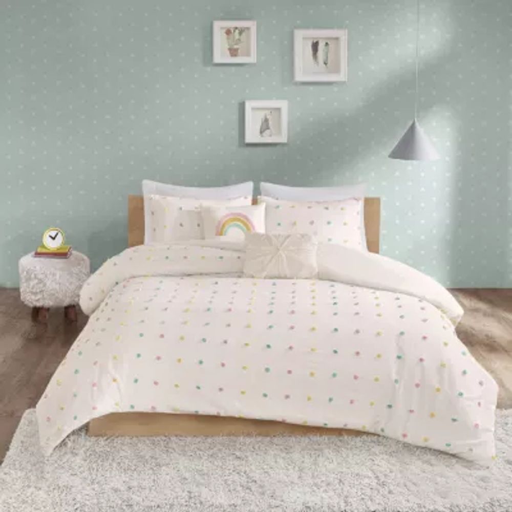 Urban Habitat Kids Ensley Jacquard 100% Cotton Duvet Cover Set with Decorative Pillows