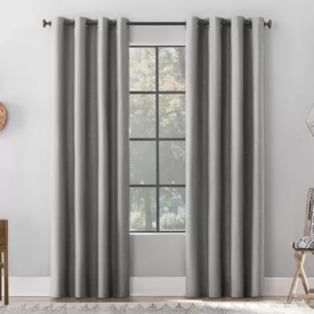 Archaeo Gelso Grommet Top 100% Blackout Single Curtain Panel