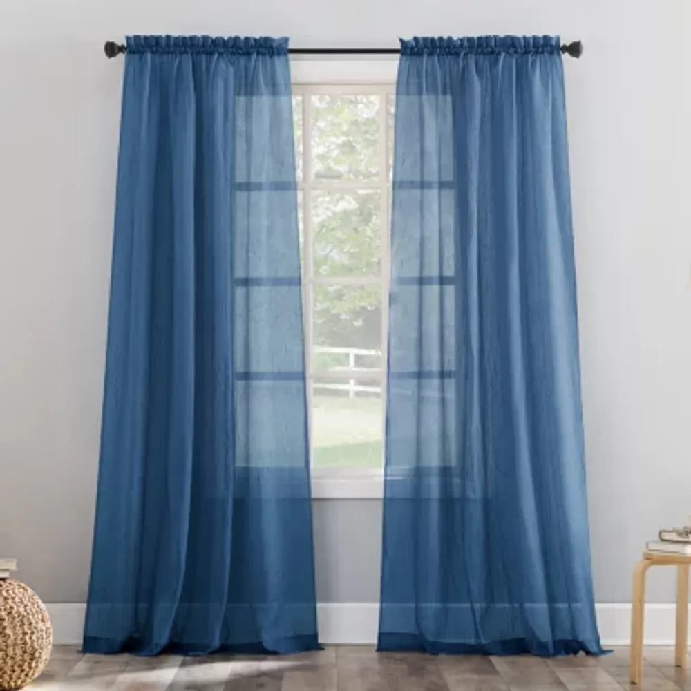 No 918 Erica Rod Pocket Sheer Single Curtain Panel