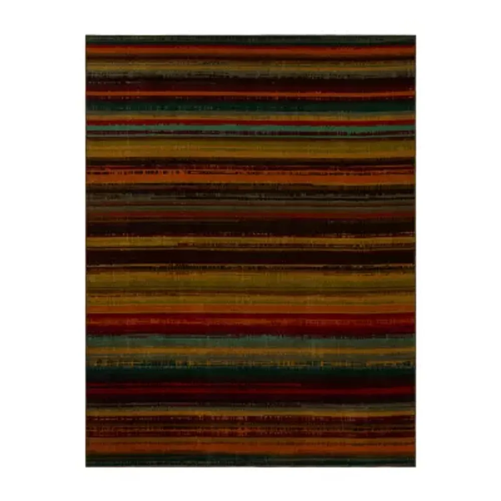 Mohawk Home New Wave Boho Stripe Indoor Rectangular Area Rug