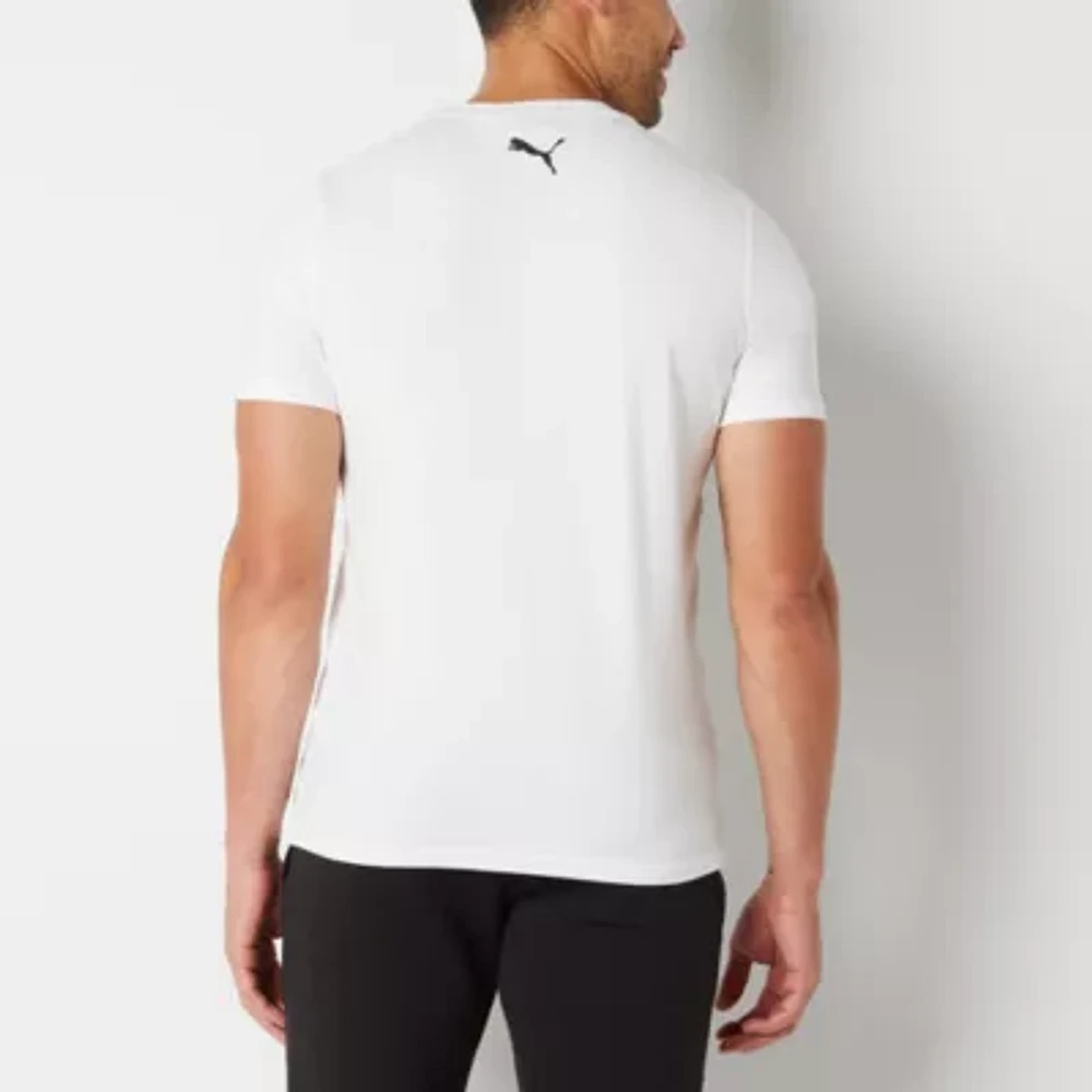 PUMA Mens Crew Neck Short Sleeve Regular Fit Graphic T-Shirt