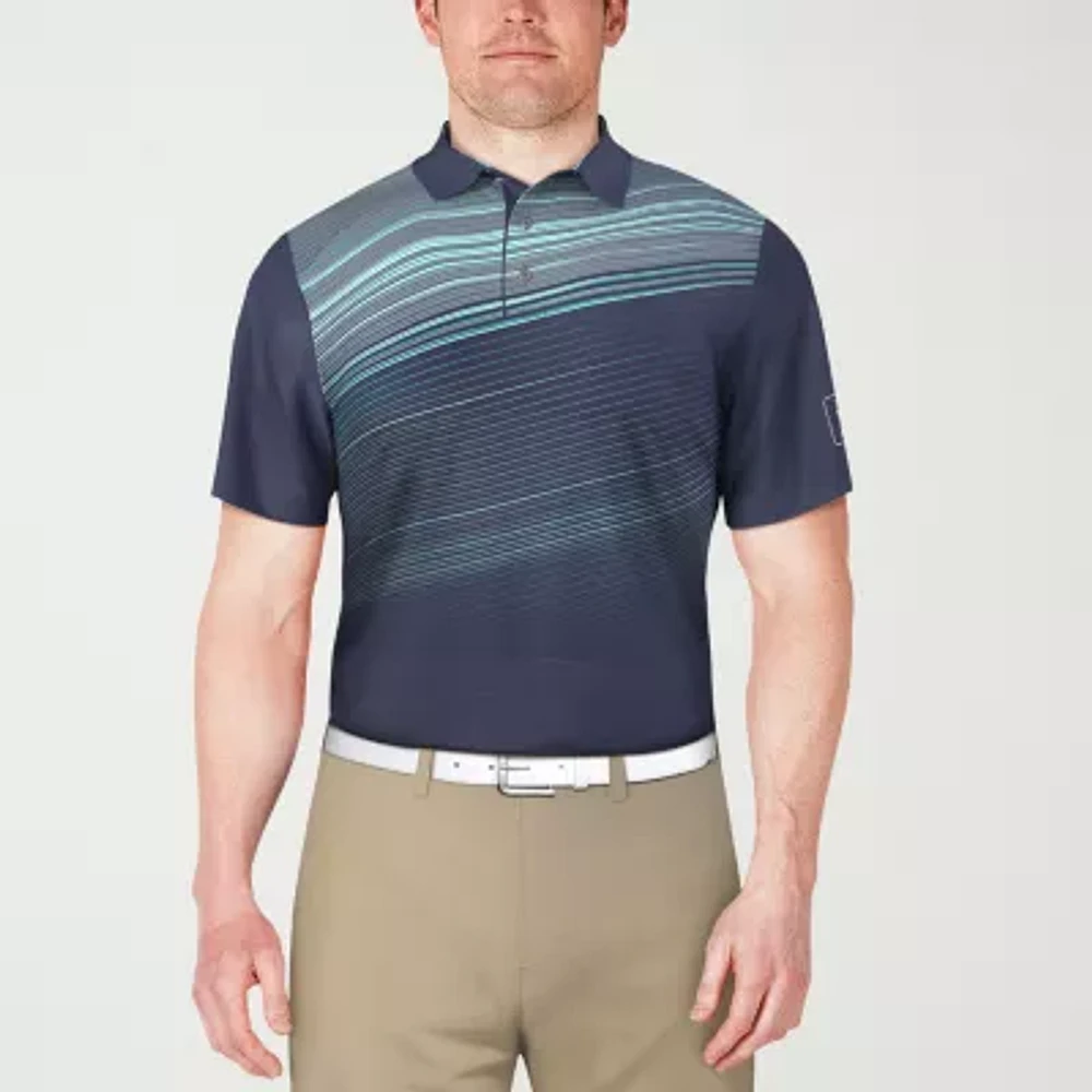 PGA TOUR Mens Regular Fit Short Sleeve Polo Shirt
