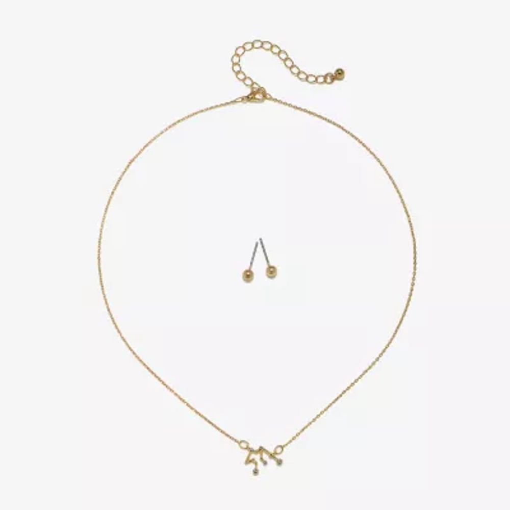 Bijoux Bar Zodiac Constellation 2-pc. 16 Inch Pendant Necklace