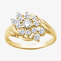 Womens 1 1/3 CT. Cubic Zirconia Sterling Silver Cocktail Ring