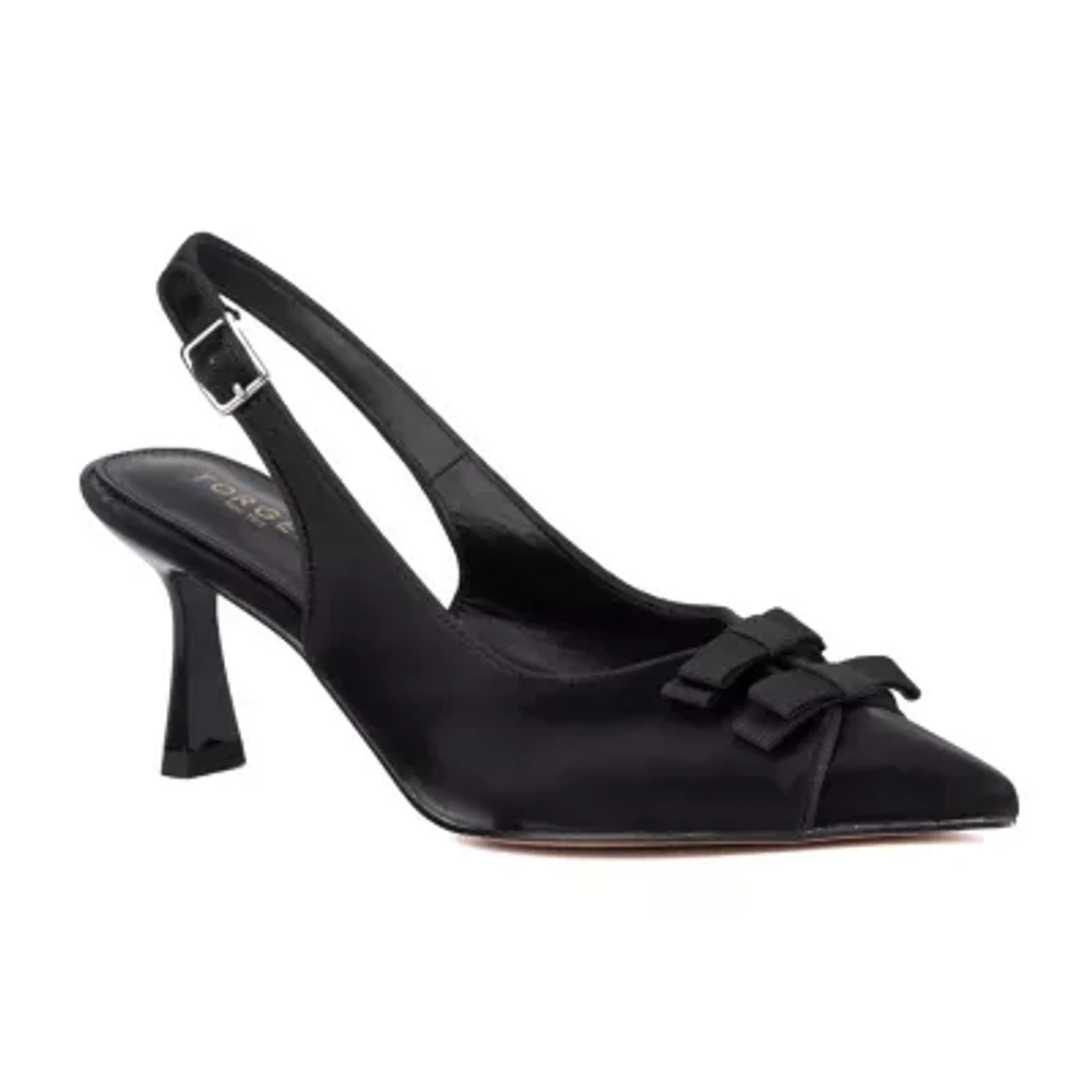 Torgeis Natasha Womens Pointed Closed Toe Stiletto Heel Pumps
