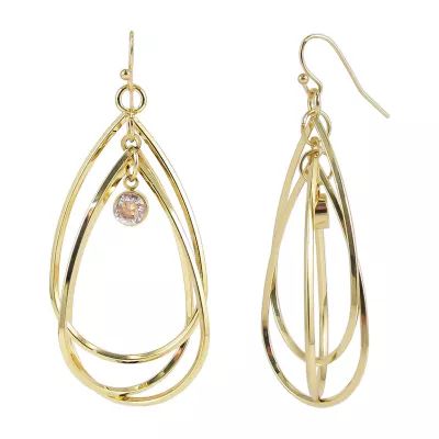 Bold Elements Womens Stainless Steel Drop Earrings