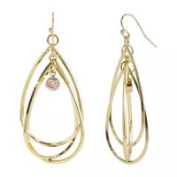 Bold Elements Womens Stainless Steel Drop Earrings
