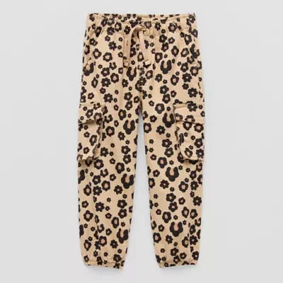 Okie Dokie Toddler & Little Girls Cuffed Regular Fit Jogger Pant