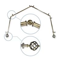 Rod Desyne Twist 4 Sided Bay Window