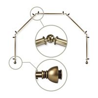 Rod Desyne Alma 5 Sided Bay Window