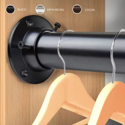 Rod Desyne Closet 1 1/2 Adjustable Curtain