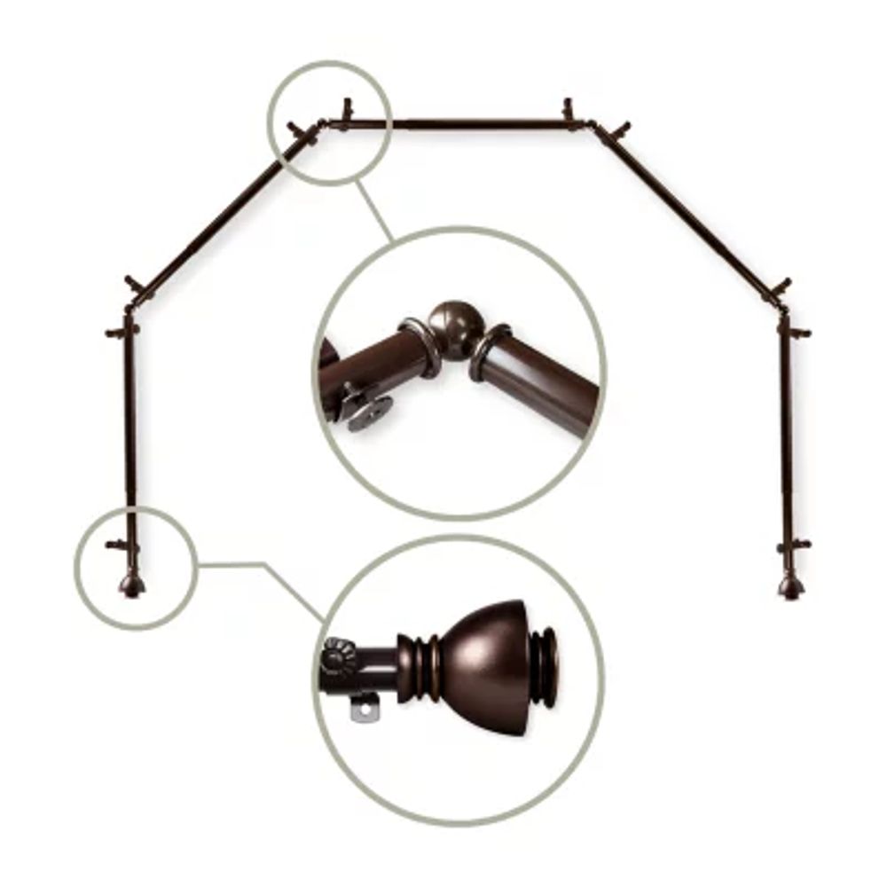 Rod Desyne Alma 5 Sided Bay Window