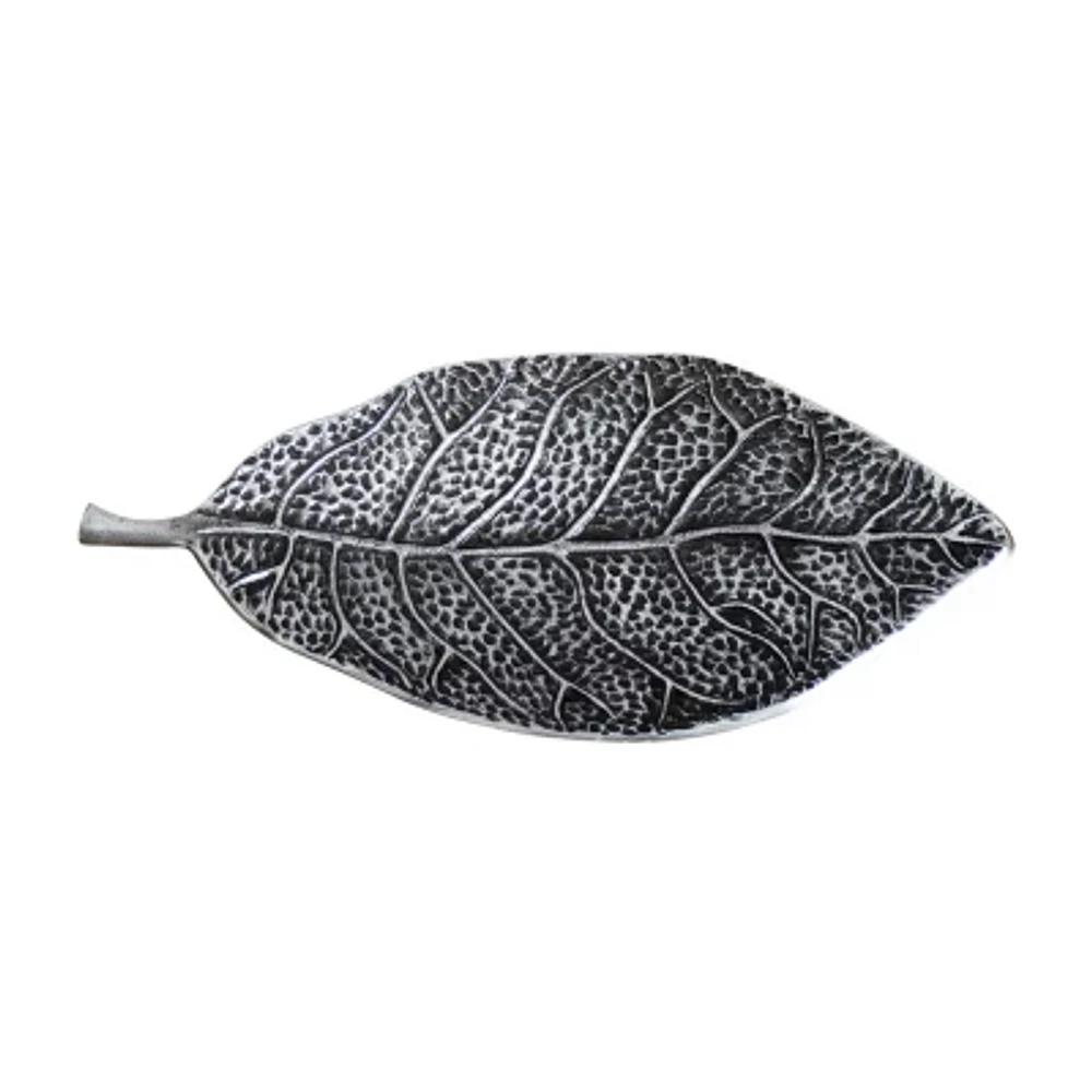 Nearly Natural "16"" Antique Leaf" Decorative Tray