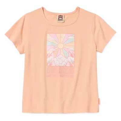 Avalanche Big Kid Girls Round Neck Short Sleeve Classic Fit Graphic T-Shirt