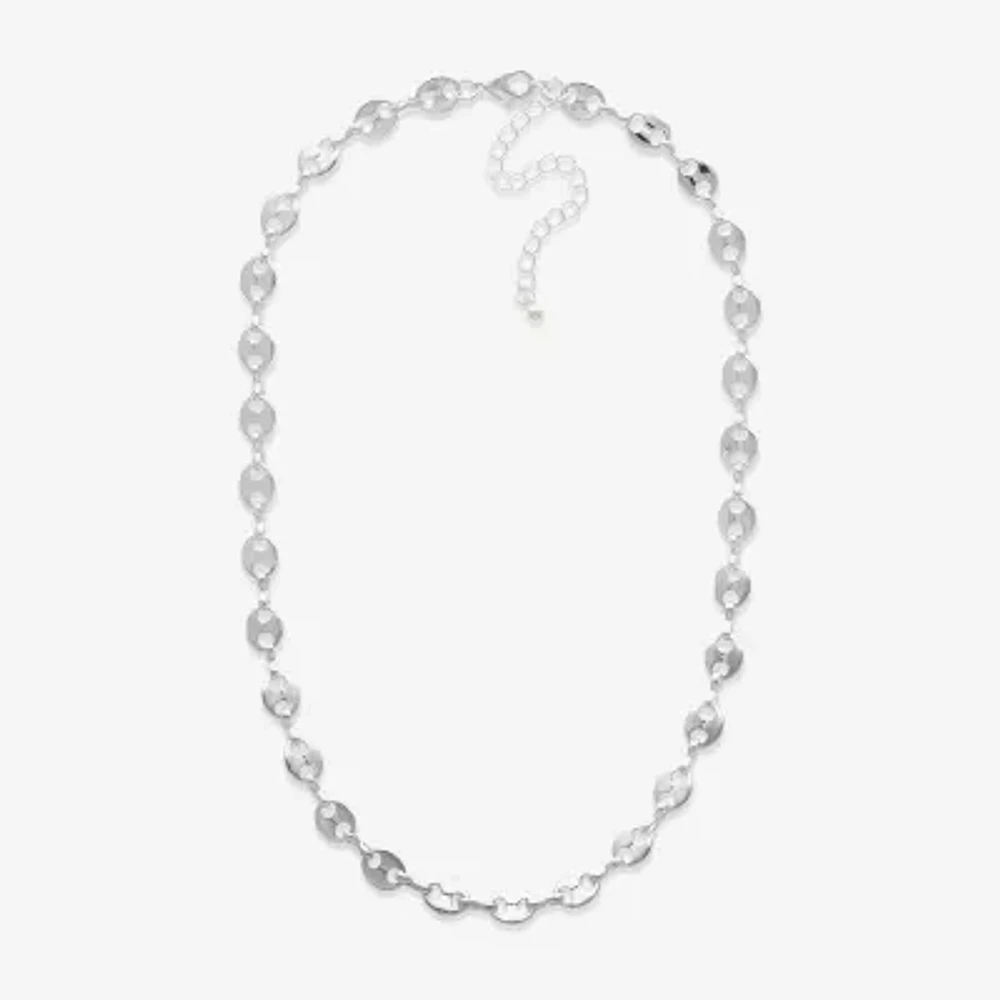 Mixit Womens 16 Inch Popcorn Chain Necklace