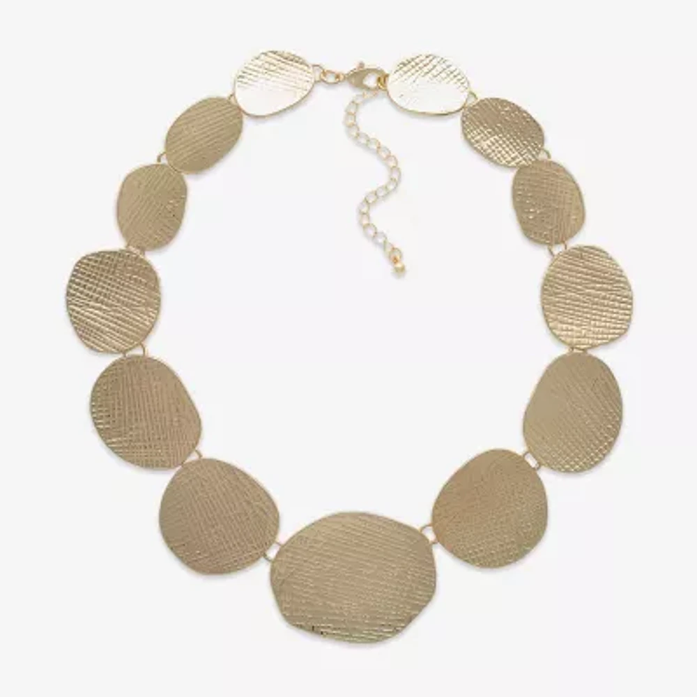 Bold Elements Womens 17 1/2 Inch Collar Necklace
