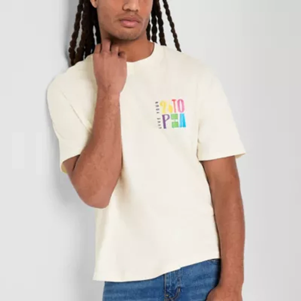 Hope & Wonder Pride Unisex 'Live Your Utopia' Boxy Fit Graphic T-Shirt