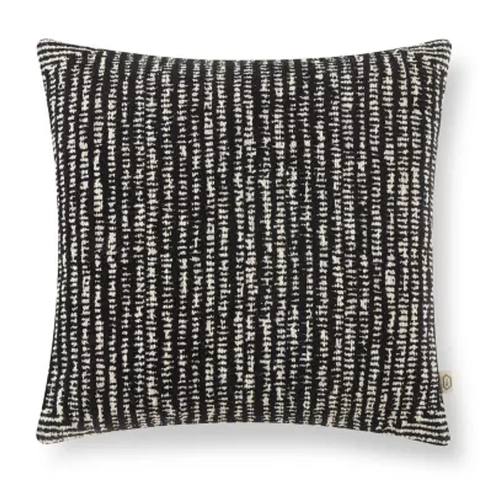 Indigo Road by Egypt Sherrod Remel Abstract Cotton Rich Square Throw Pillow