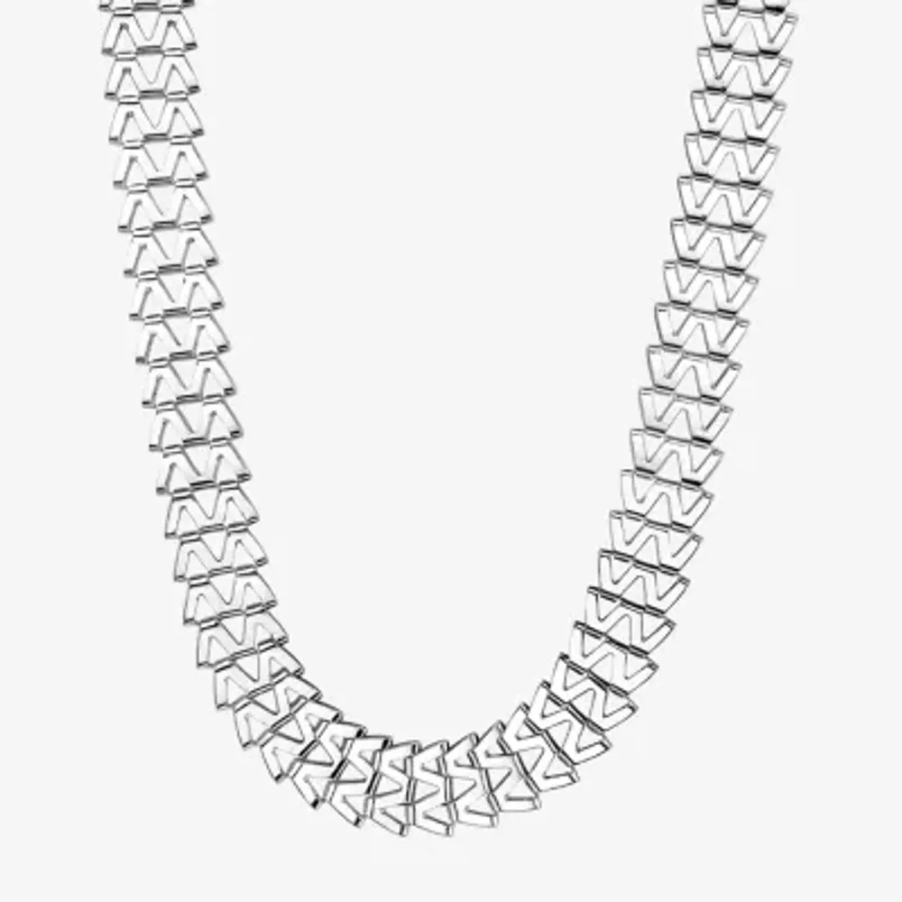1928 Silver-Tone Womens 19 1/2 Inch Link Chain Necklace