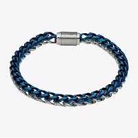 Mens Stainless Steel 9 Inch Solid Chain Bracelet