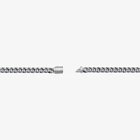 Mens Stainless Steel 9 Inch Solid Chain Bracelet