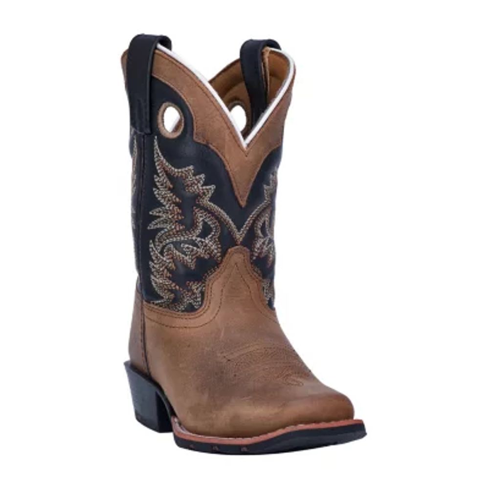 Dan Post Little & Big Kid Boys Rascal Stacked Heel Cowboy Boots