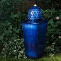 Glitzhome 5.75H Polyresin Sphere Outdoor Fountains