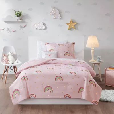 Mi Zone Kids Mia Complete Bed and Sheet Set with decorative pillow