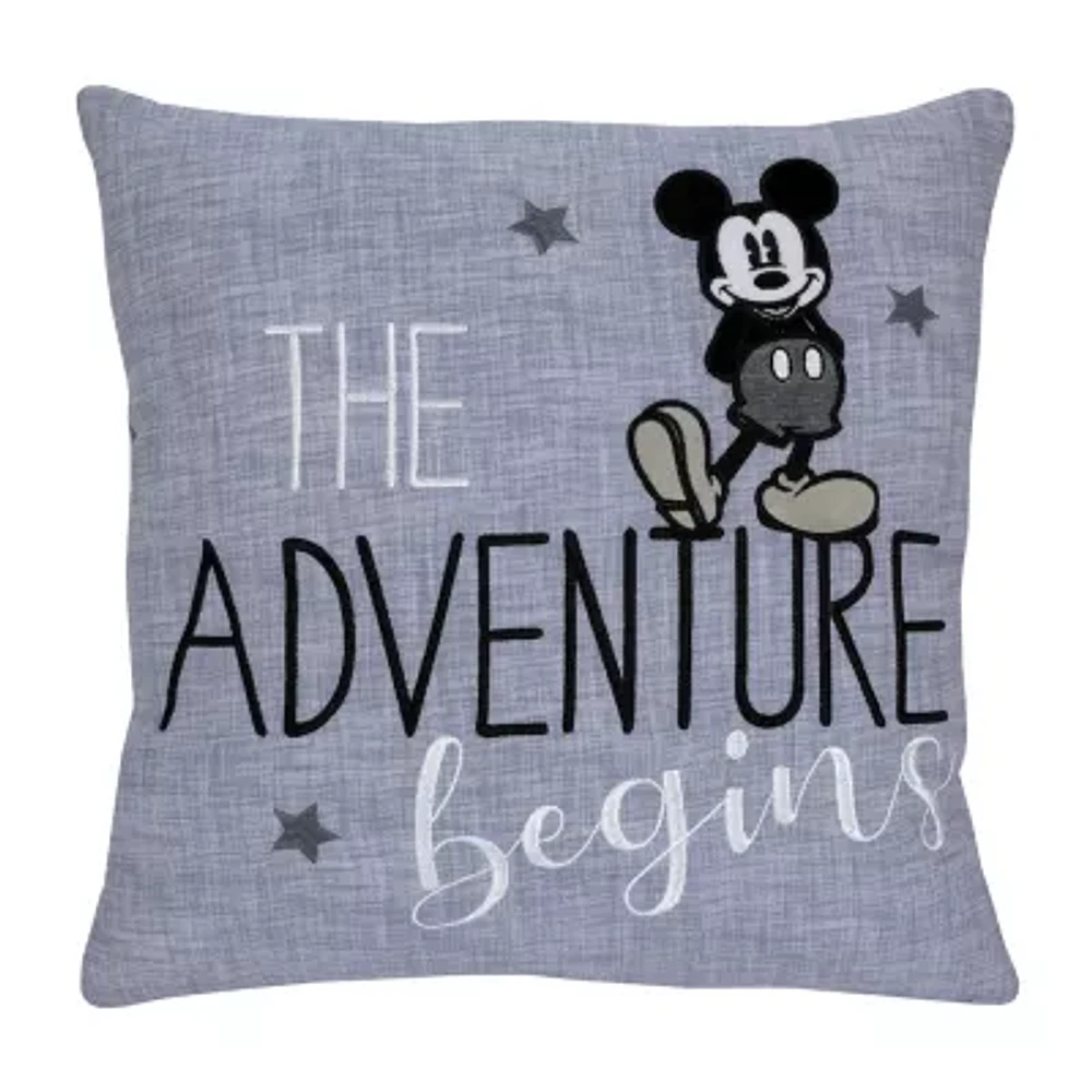 Disney Collection Mickey Mouse Square Throw Pillow