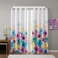 Intelligent Design Ashley 50"W X 84"L Total Grommet Top 100% Blackout Single Curtain Panel