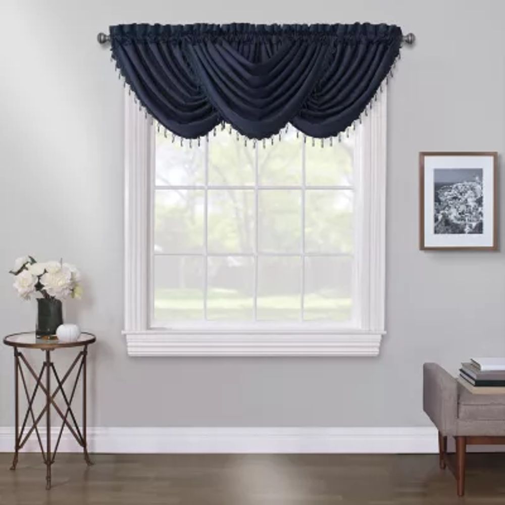 Max Blackout Mystique Rod Pocket Waterfall Valance