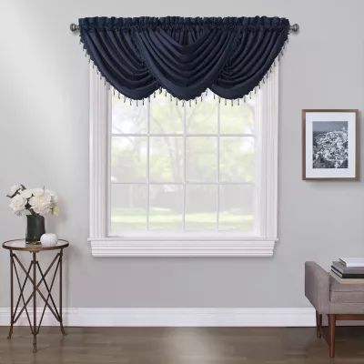 Max Blackout Mystique Rod Pocket Waterfall Valance