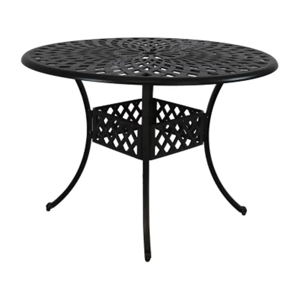 Sunnydaze Dining Collection Weather Resistant Metal Side Table