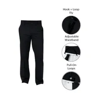 St. John's Bay Dexterity Universal Wrinkle Free Easy Care Mens Adaptive Adjustable Features Easy-on + Easy-off Straight Classic Fit Flat Front Pant
