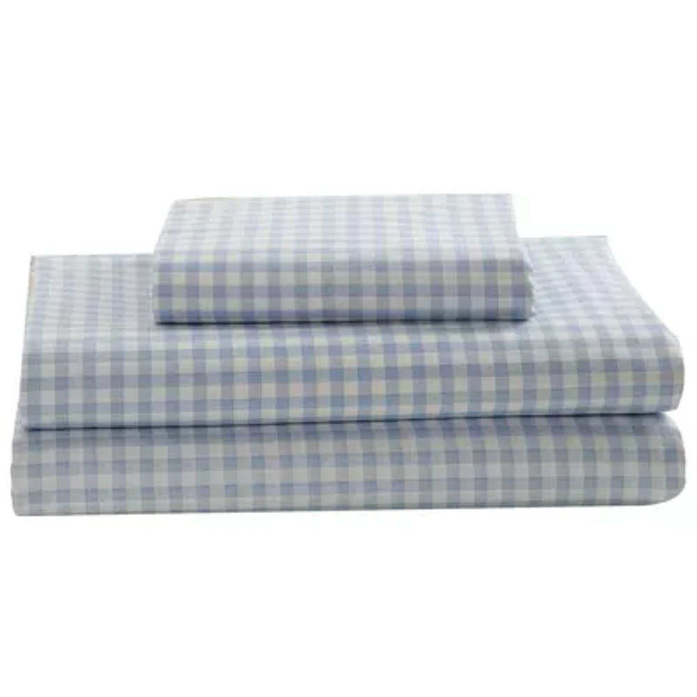 Laurel & Mayfair 250tc Gingham Print Sheet Set