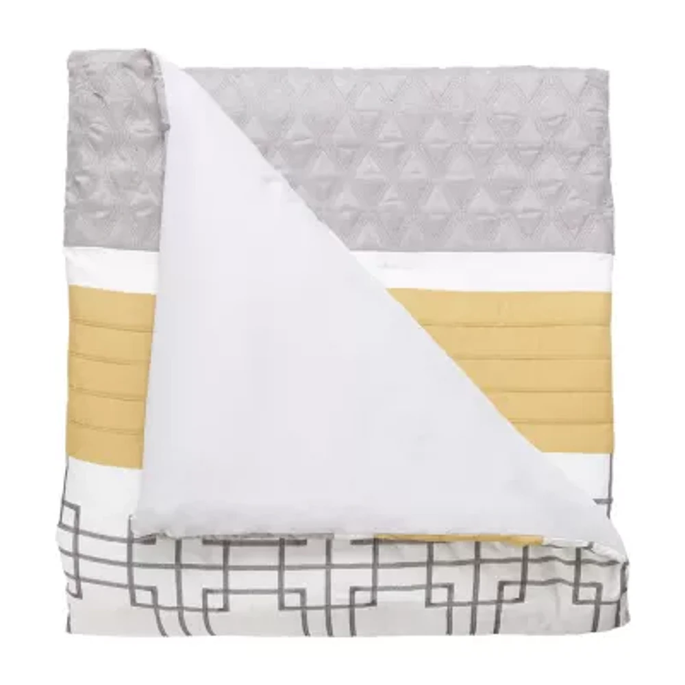 Eden & Oak Tyler 10-pc. Geometric Embroidered Comforter Set