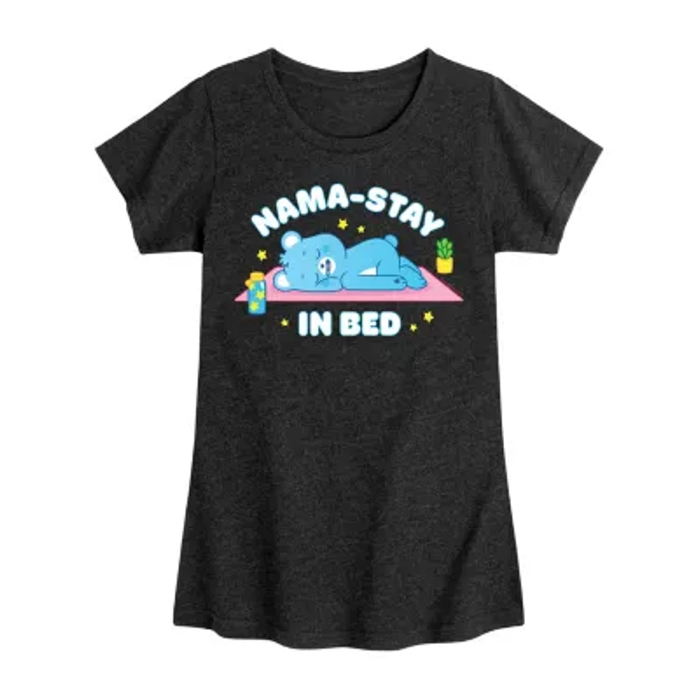 Big Kid Girls Crew Neck Short Sleeve Care Bears T-Shirt