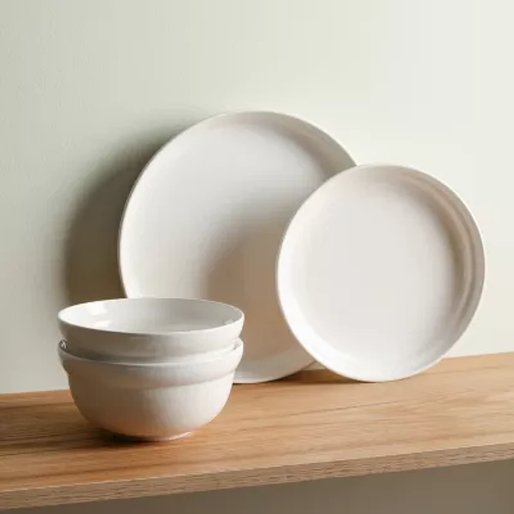 Stone + Lain Virtuo 12-pc. Porcelain Dinnerware Set