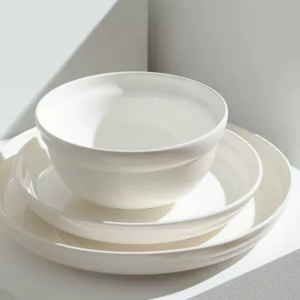 Stone + Lain Virtuo 12-pc. Porcelain Dinnerware Set