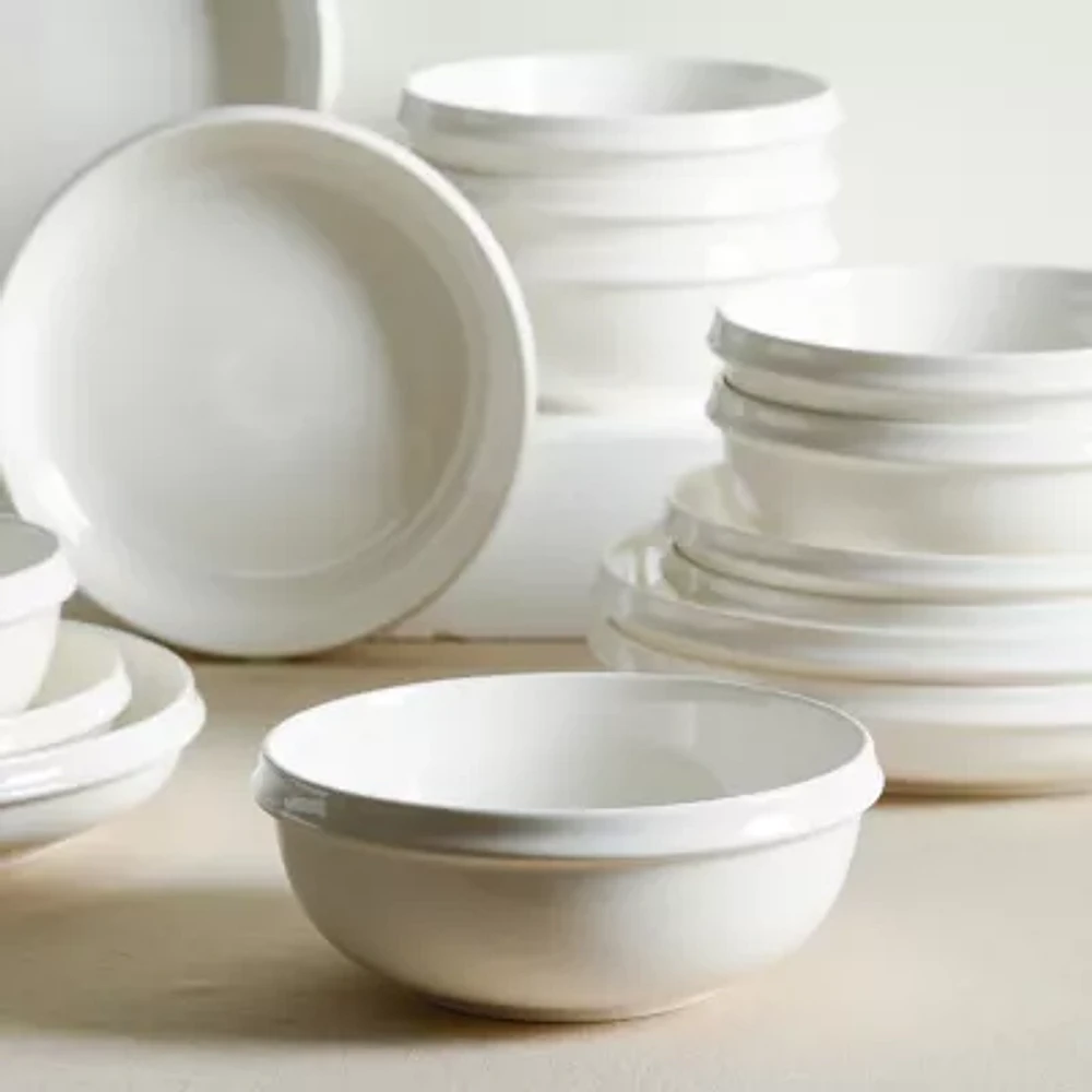 Stone + Lain Verso 4-pc. Porcelain Cereal Bowl
