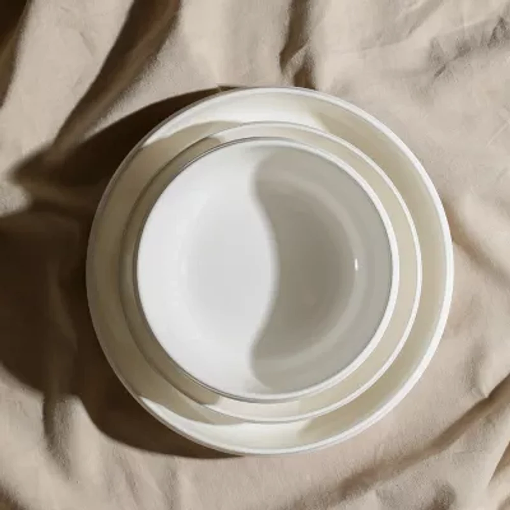 Stone + Lain Verso 4-pc. Porcelain Cereal Bowl