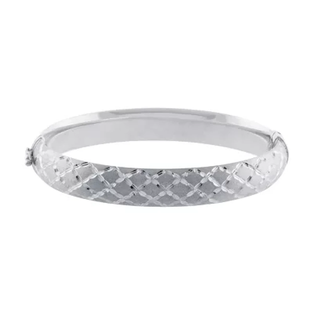 Womens Sterling Silver Bangle Bracelet